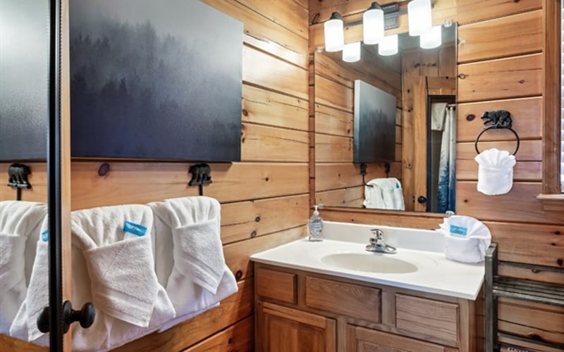 Master en-suite bathroom for your convenience, with amazing shower water pressure!