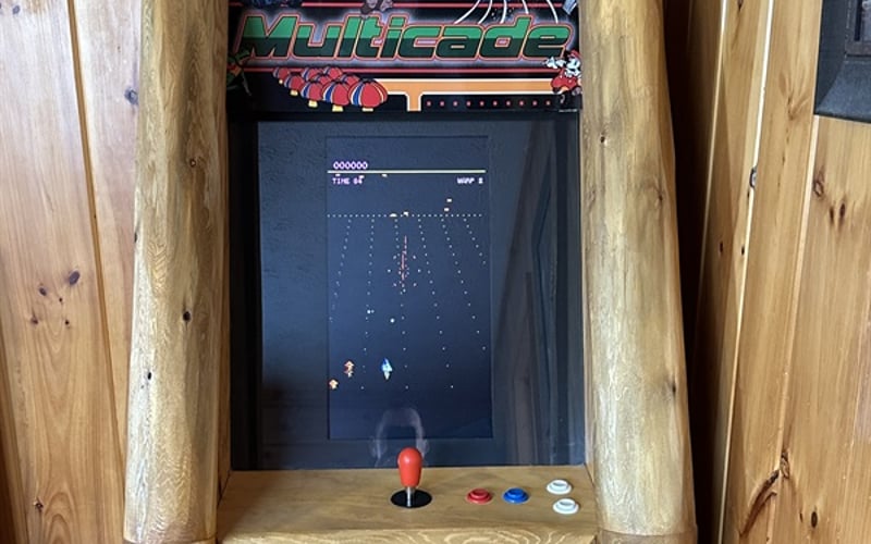 Retro arcade machine loaded with 200+ classic games.  Let the gaming marathon begin!   