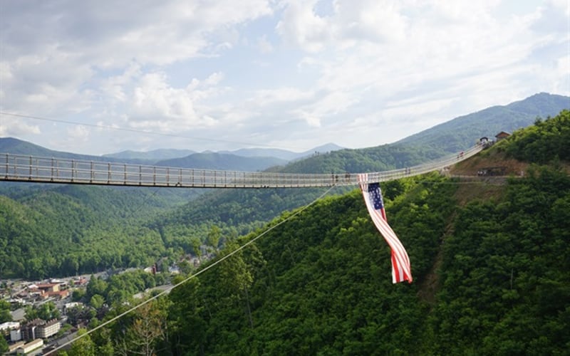 Gatlinburg's Sky Bridge is a must see! Amazing views of downtown Gatlinburg, enjoy during the day and night. 