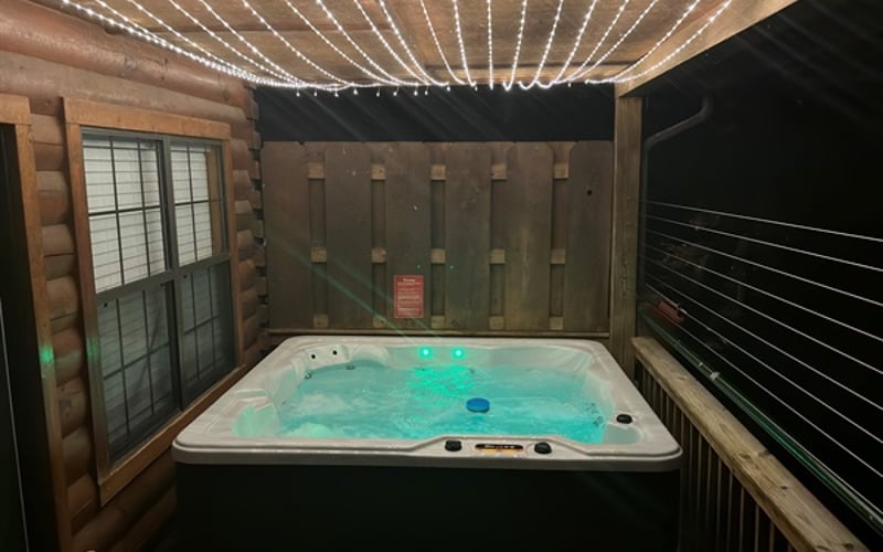 Th crisp night air, the gentle hum of the jets, and a warm glow of twinkling lights.  This isn't just a hot tub - it's a memory in the making!