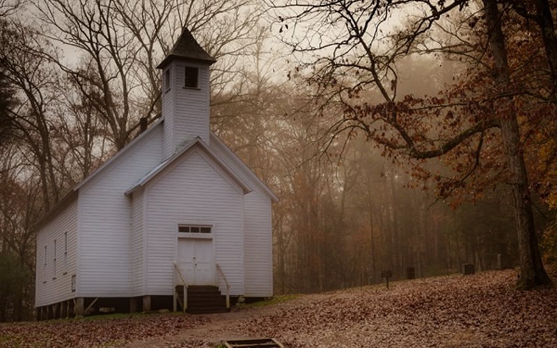 Cades Cove-Beautiful drive through the Great Smoky Mountains.
